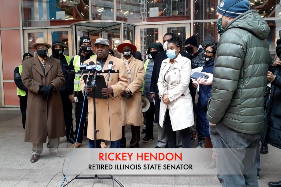 Chicago Social Equity Applicants Protest Rally Press Conference 12-17-2020 Rickey Hendon