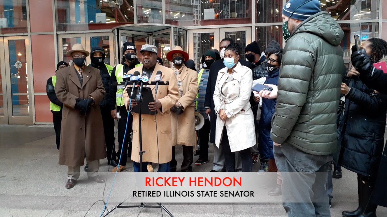 Chicago Social Equity Applicants Protest Rally Press Conference 12-17-2020 Rickey Hendon
