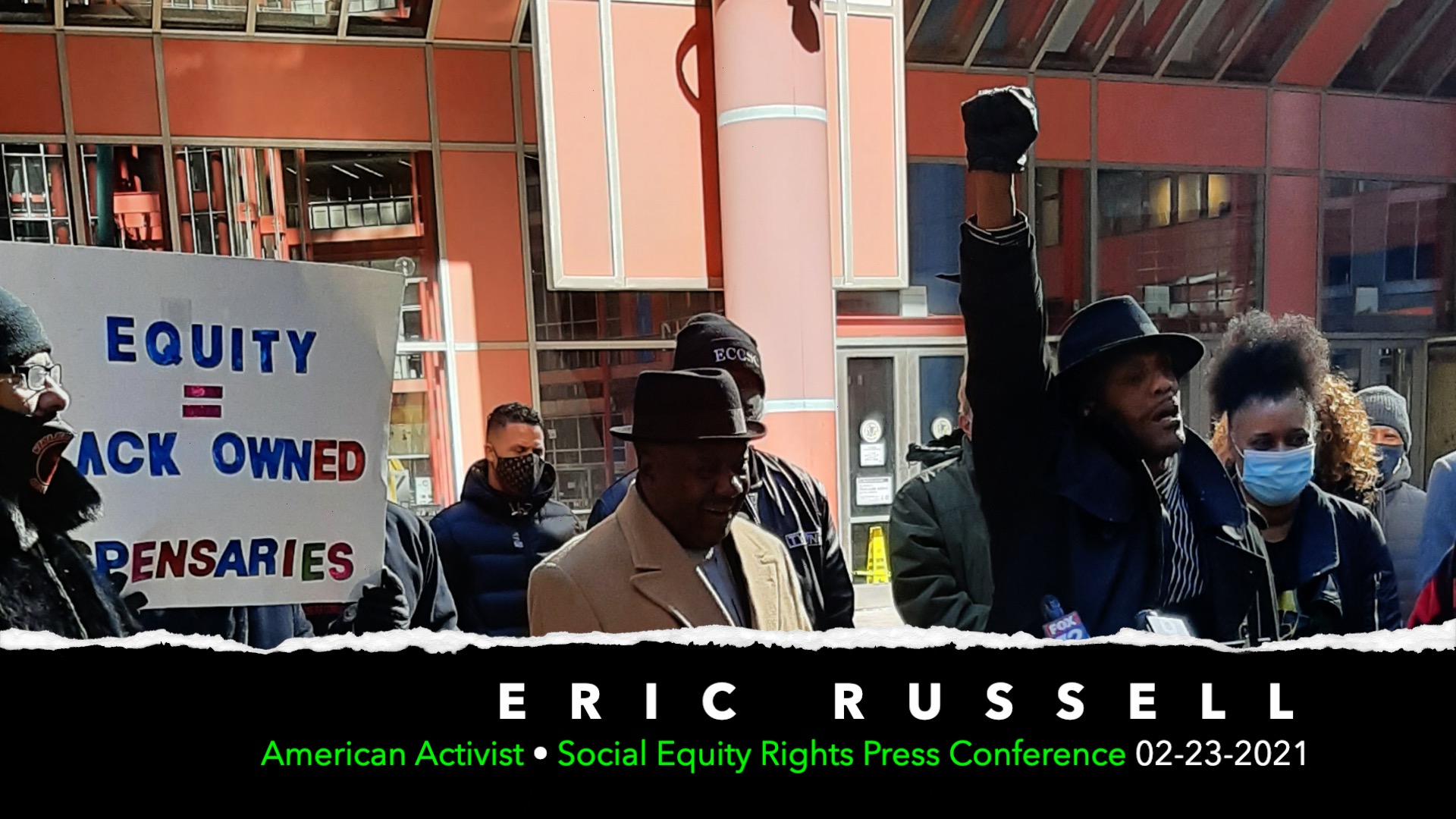 Chicago Social Equity Rights Press Conference Eric Russell 02-23-2021