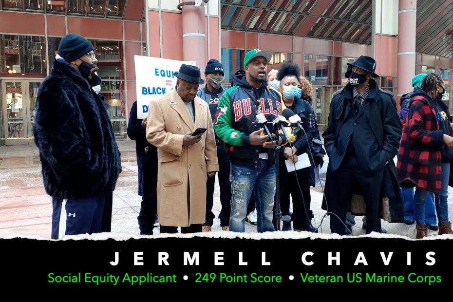Chicago Social Equity Rights Press Conference Jermell Chavis 02-23-2021