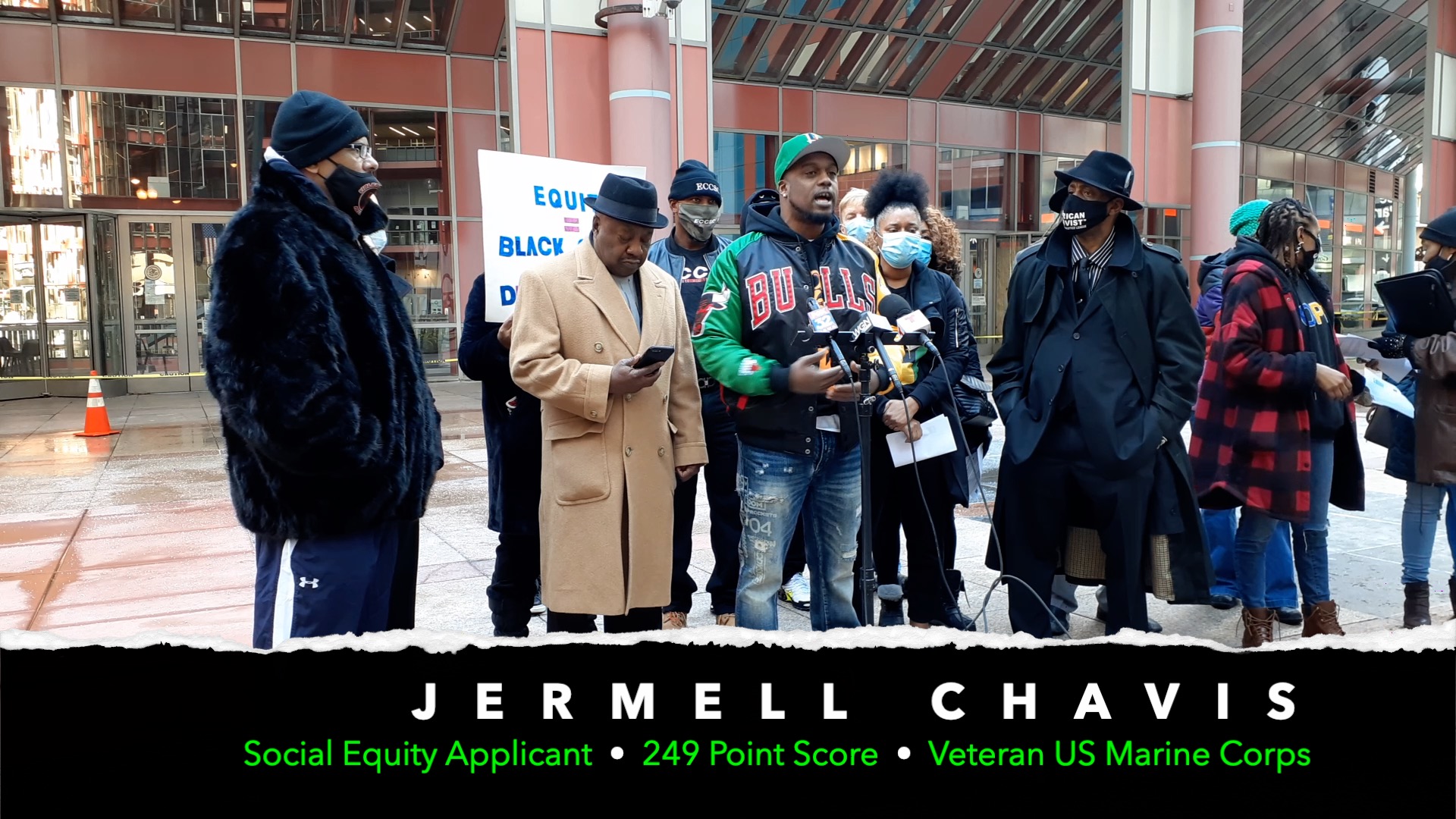 Chicago Social Equity Rights Press Conference Jermell Chavis 02-23-2021
