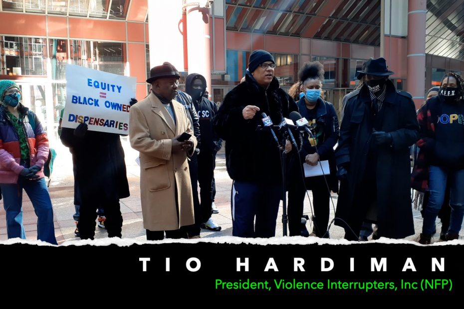 Chicago Social Equity Rights Press Conference Tio Hardiman 02-23-2021